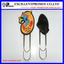 Customized 3D Soft PVC Rubber Paper Clip Bookmark (EP-C57291)